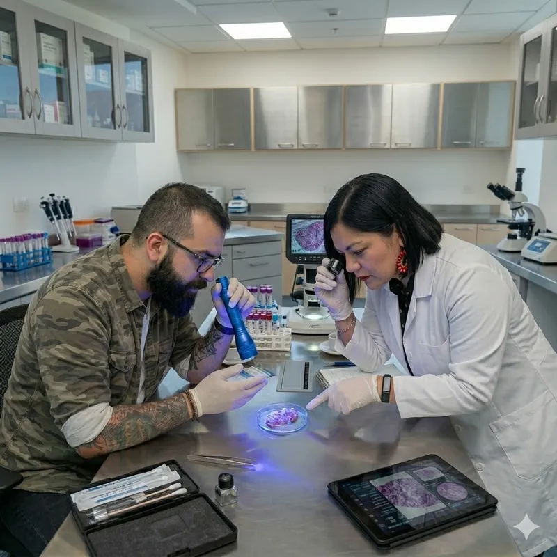 Investigación científica en laboratorio